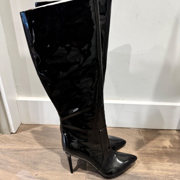Ninewest Taler patent leather knee high boots - Picture 8 of 11